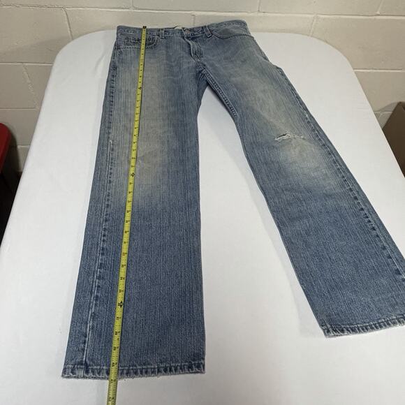 Vintage Levis 529 Jeans Mens 32x32 Blue Low Rise Straight Relaxed Baggy Distress - Picture 15 of 15